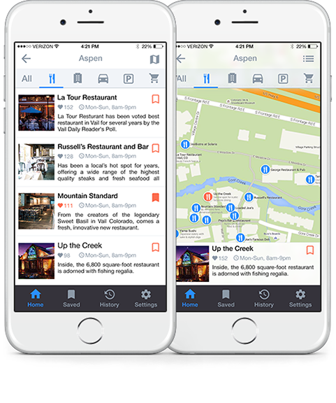 Local Me app mockup for local businesses